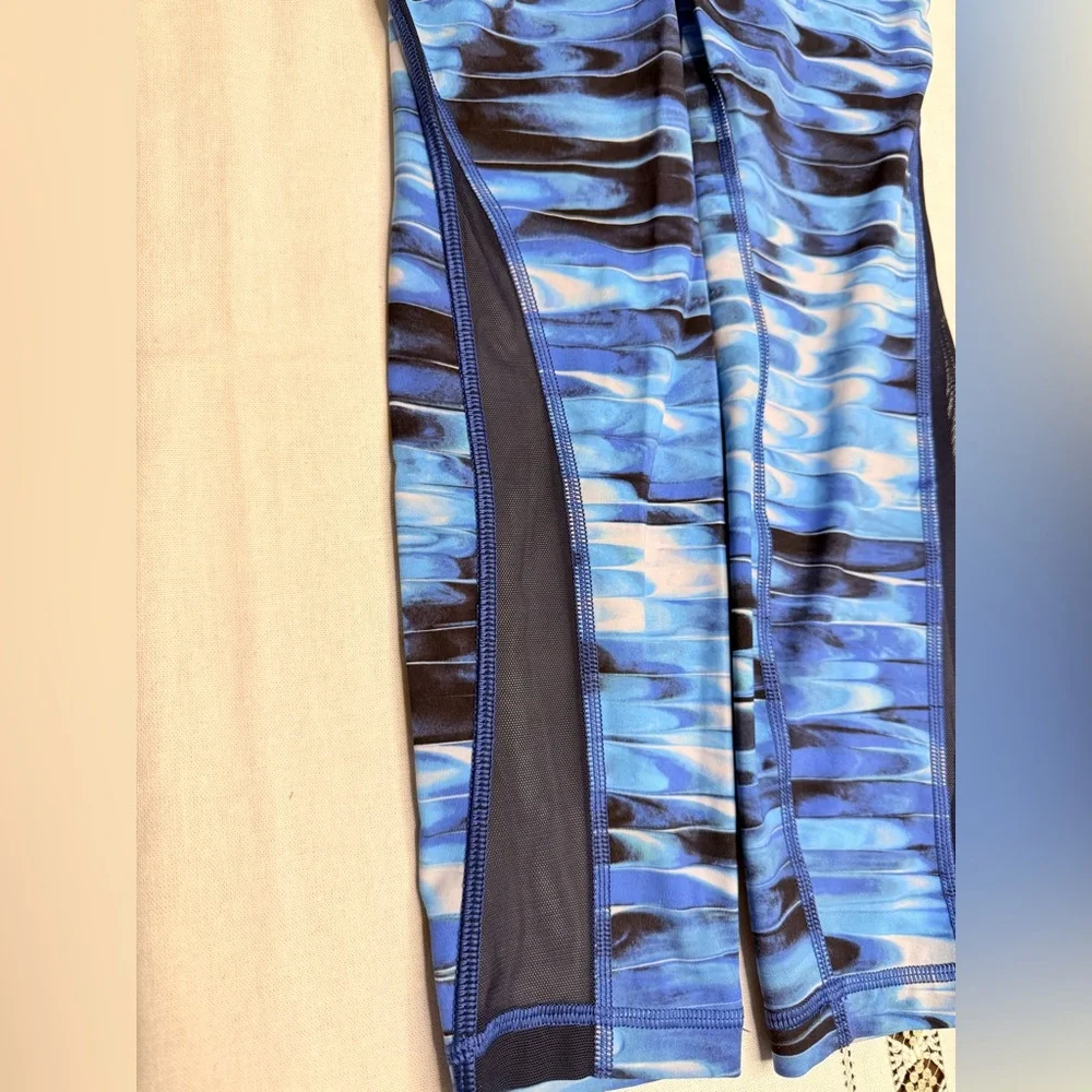 Lululemon Wunder Under Hi Rise Tight‎ Women’s 4 Tidal Multi Blue 7/8 Leggings